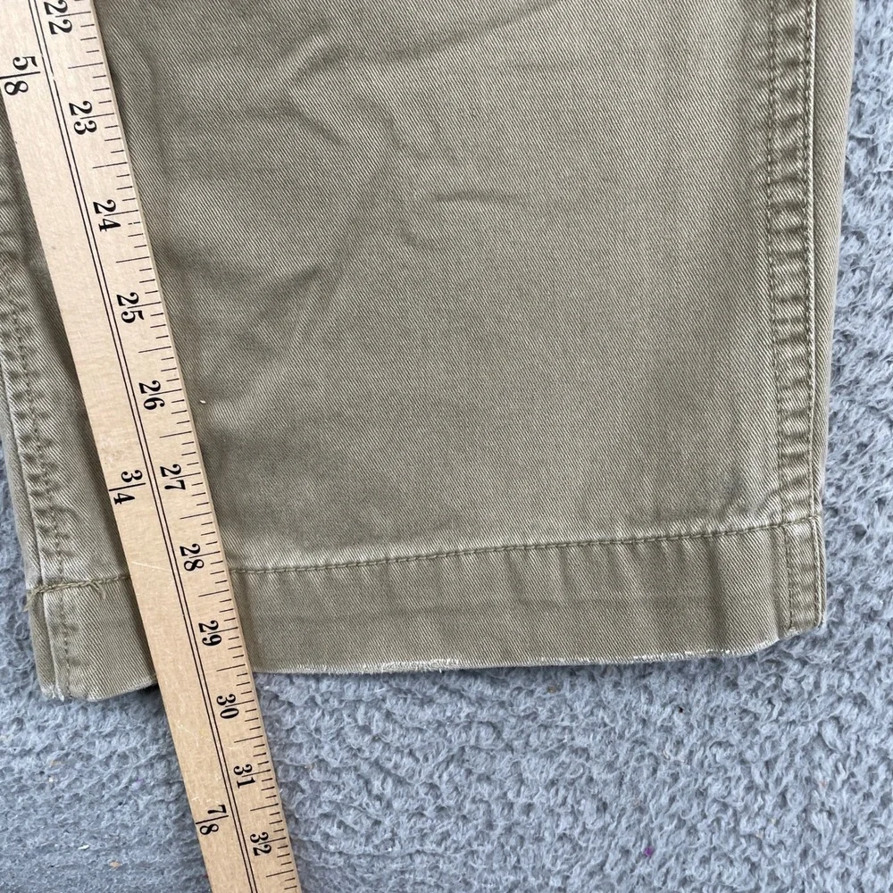 American Eagle Pants Mens 34x32 Tan AE Khaki Straight Distressed Chino Cotton